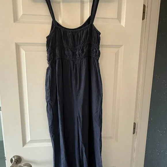 Madewell Petite Linen-Blend Sophie Tank Wide-Leg Jumpsuit - Picture 7 of 7